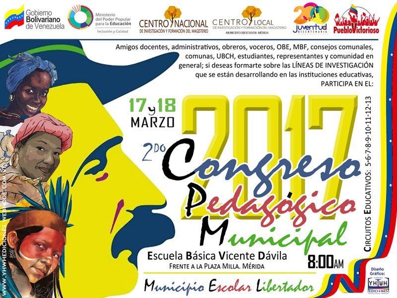 IMAGEN INSTITUCIONAL OFICIAL DEL CONGRESO PEDAGOGICO MUNICIPAL MERIDA 2017